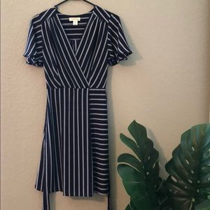 Navy stripe dress